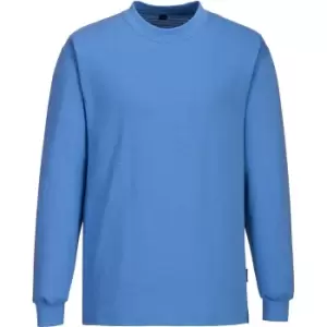 Image of Portwest Anti Static ESD Long Sleeve T Shirt Blue S