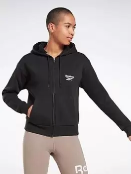 Image of Reebok Identity Zip-Up Hoodie, Red, Size L, Women