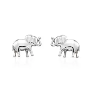 Image of Allegory Symbols Silver Baby Elephant Stud Earrings
