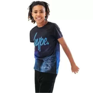 Image of Hype Blue Space Print T-Shirt - Blue