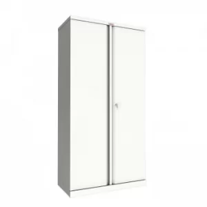 Image of Phoenix SC1891WK White Steel Storage Cupboard 1830mm with Key Lock
