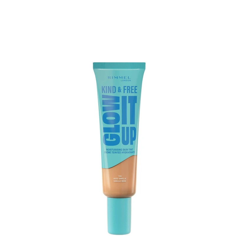 Image of Rimmel London Kind & Free GLOW IT UP Moisturising Skin Tint 30ml (Various Shades) - 150 Rose Vanilla