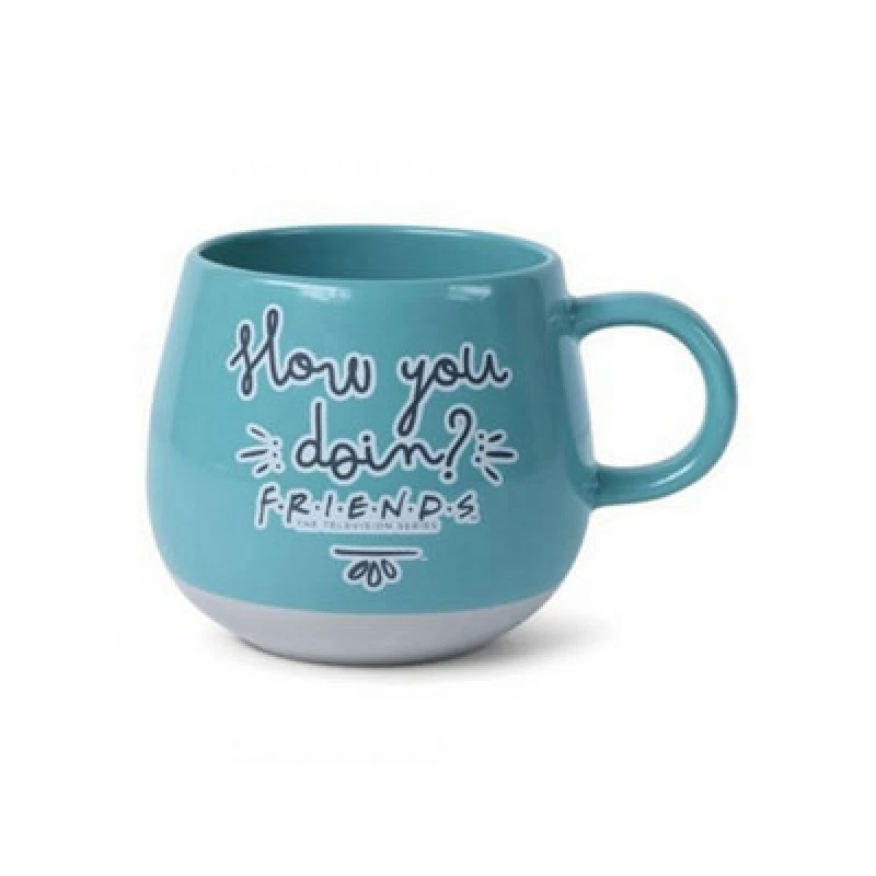 Image of Friends How You Doin Round Mug Blue unisex