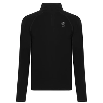 Image of Karrimor X OM sustainable Bamboo and Organic Cotton Active Half Zip Top - Black