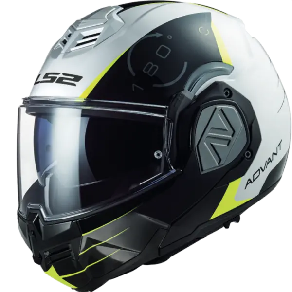 Image of LS2 FF906 Advant Codex White Black Modular Helmet Size XL