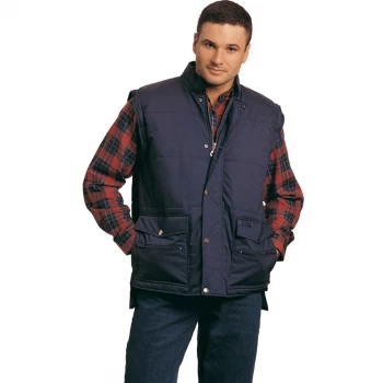 Image of S410 Aran Body Warmer Navy - (2XL)