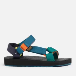 Image of Teva Boys Original Universal Sandals - Blue Coral Multi - UK 10 Kids