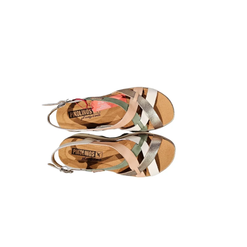 Image of Pikolinos Palma W4N-0650 Leather Womens Slingbacks Sandals - Nata - Size:UK 4-4.5