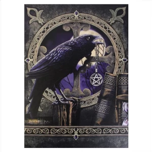 Image of Large Talisman Raven Canvas Picture by Lisa Parker