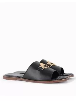 Image of Barbour Pansy Leather Sandal - Black