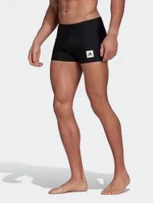 Image of adidas Solid Swim Boxers, Black Size XS Men