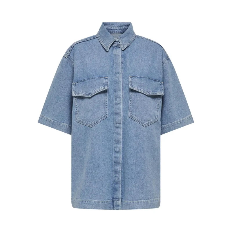 Image of Only Womens oversize shirt Only Sophie Bleu Female M