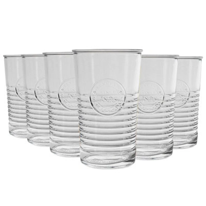 Image of Bormioli Rocco Officina 1825 Highball Glasses - 475ml - Pack of 6 Clear