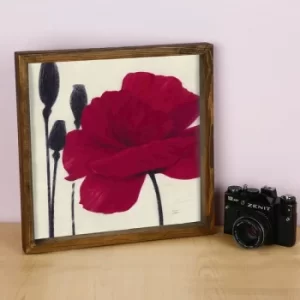 Image of KZM466 Brown White Red Black Decorative Framed MDF Painting