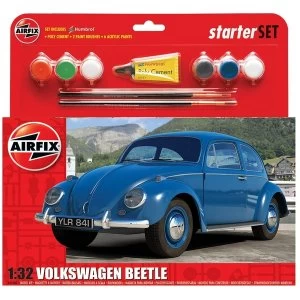 Image of VW Beetle Medium Starter Set 1:32 Airfix Model Kit