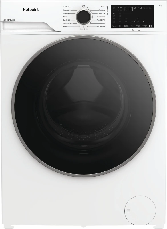 Image of Hotpoint Fabric Care HBCA 93 CARE UK 9KG Washing Machine with 1400 rpm - White - A Rated