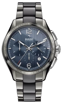 Image of Rado HyperChrome Automatic Chronograph Mens watch - Water-resistant 10 bar (100 m), Plasma high-tech ceramic, blue