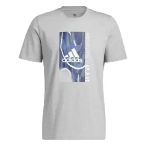 Image of adidas BOS Court T-Shirt Mens - Grey