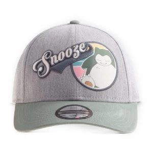 Image of Pokemon - Snolax Snooze Baseball Cap - Grey/Green
