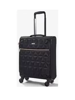 Image of Rock Luggage Jewel SA57601 4 Wheel Spinner Cabin Black Suitcase