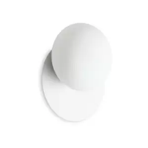 Image of Ideal Lux ninfea Round Flush Wall Lamp White