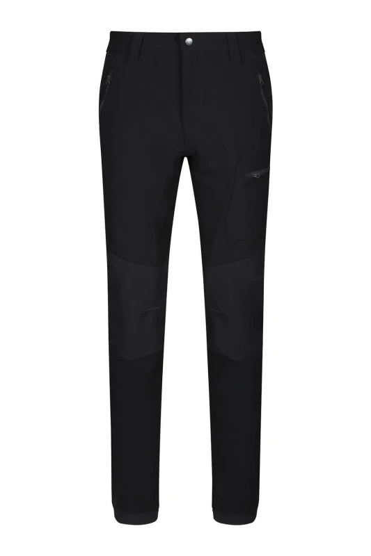 Image of Regatta Regatta Men 'Prolite' Stretch Walking Trousers in Black Size: 42R Black 42R Male 5051522828745