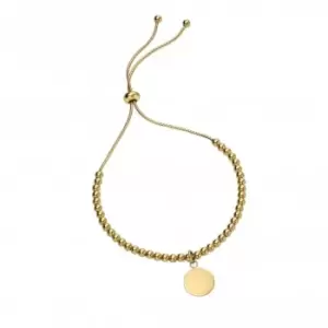 Image of Sterling Silver Gold Plated Ball Disc Bracelet B5241
