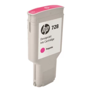 Image of HP 728 Magenta DesignJet Ink Cartridge 300ml