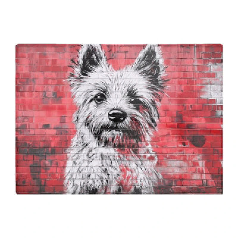 Image of Warren Reed Designer Banksy Inspired West Highland Terrier Chopping Board