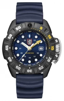 Image of Luminox Mens Scott Cassell Deep Dive 1550 Carbon Blue XS. Watch