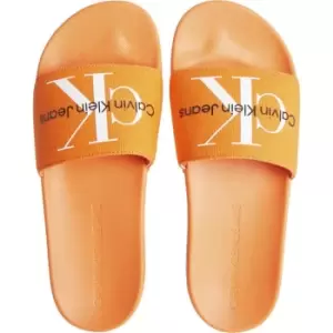 Image of Calvin Klein Jeans Calvin Klein Jeans Monogram Slide - Orange