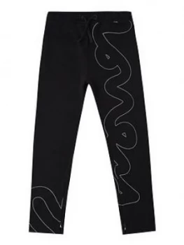 Image of Money Boys Large Signature Logo Joggers - Black