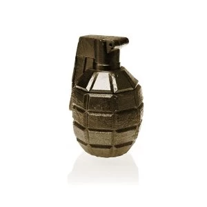 Image of Brass Concrete Grenade For Him Candle