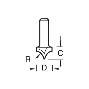 Image of Trend - C141X1/4 PANEL VEINING 4.8MM RADIUS