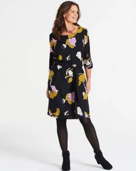 Image of I.Scenery Floral Knee Length Dress