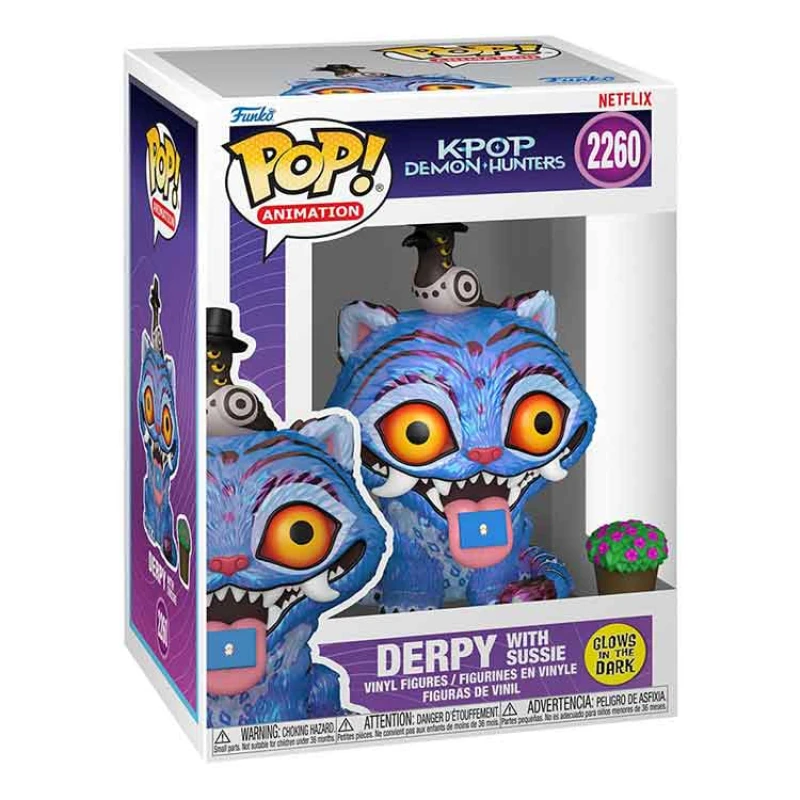Image of Funko Pop Animation: KPop Demon Hunters - Derpy with Sussie (Glow in the Dark) - Collectable Vinyl Figure - Gift Idea - Official Merchandise - Movies