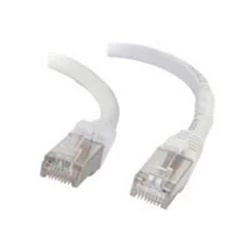 Image of C2G 1m Cat6a Booted Shielded (SSTP) Network Patch Cable White