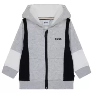 Image of Boss Boss Logo Zip Hoodie Infants - Grey