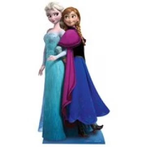 Image of Disney Frozen Anna & Elsa Lifesized Cardboard Cut Out