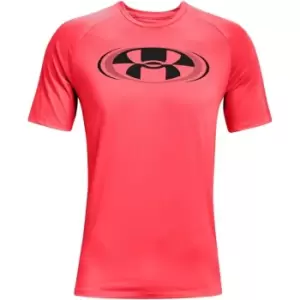 Image of Under Armour Tech 2.0 Circle T Shirt Mens - Red