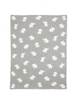 Image of Mamas & Papas Welcome To The World Elephant Knitted Blanket