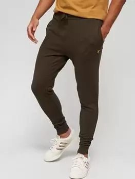 Image of Lyle & Scott Lyle & Scott Skinny Sweat Pant - Olive, Olive Size M Men