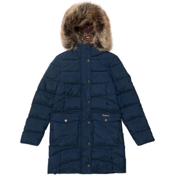 Image of Barbour Girls Beresford Quilt - Navy NY71