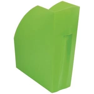 Image of Exacompta Iderama A4 Magazine File Lime W110 x D346 x H320mm 18097D