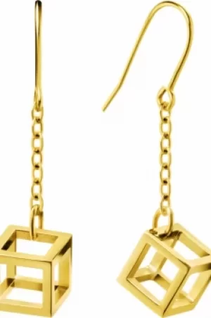 Image of Ladies Calvin Klein PVD Gold plated Daring Earrings KJ3HJE100200