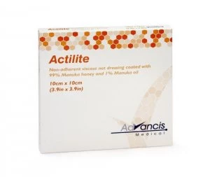 Image of Actilite 10cm Manuka Honey Dressings Box of 10