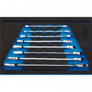 Image of Draper 8 Piece Open Ended Spanner Set In Eva Insert Tray
