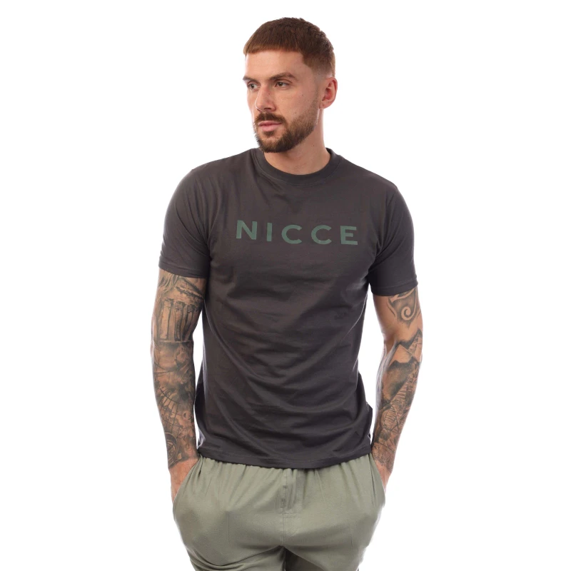 Image of Nicce Aderyn T-Shirt & Pant Set Khaki male S