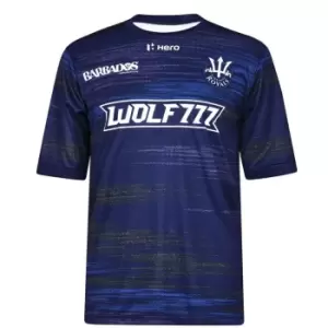 Image of Team Barbados Royals Cricket Training Shirt Mens - Blue