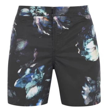 Image of Firetrap Blackseal Pr Swim Short - Black Mlti Pr